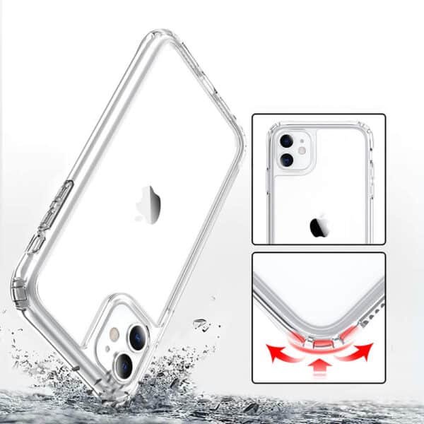 High End Clear Tpu Acrylic Hybrid Phone Case (3)