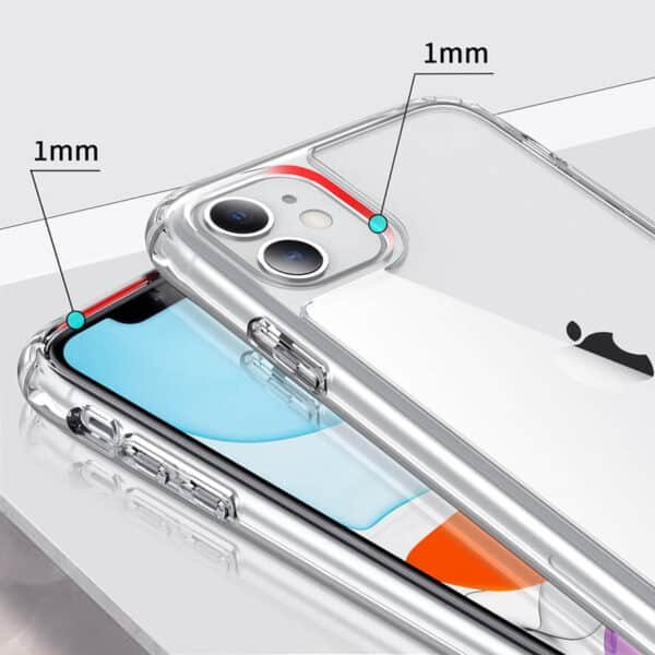 High End Clear Tpu Acrylic Hybrid Phone Case (4)