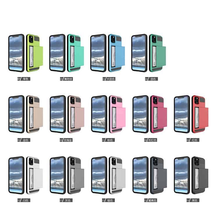 slide credit card holder tpu pc phone case (7)