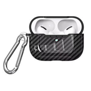 airpods carbon fiber cover case with keychain (5)