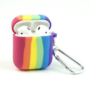 airpods colored rainbow rubber earphone case (2)
