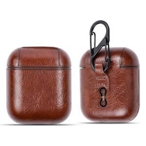 airpods pu leather carring case with hook (3)