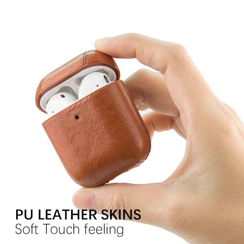 airpods pu leather carring case with hook (6)