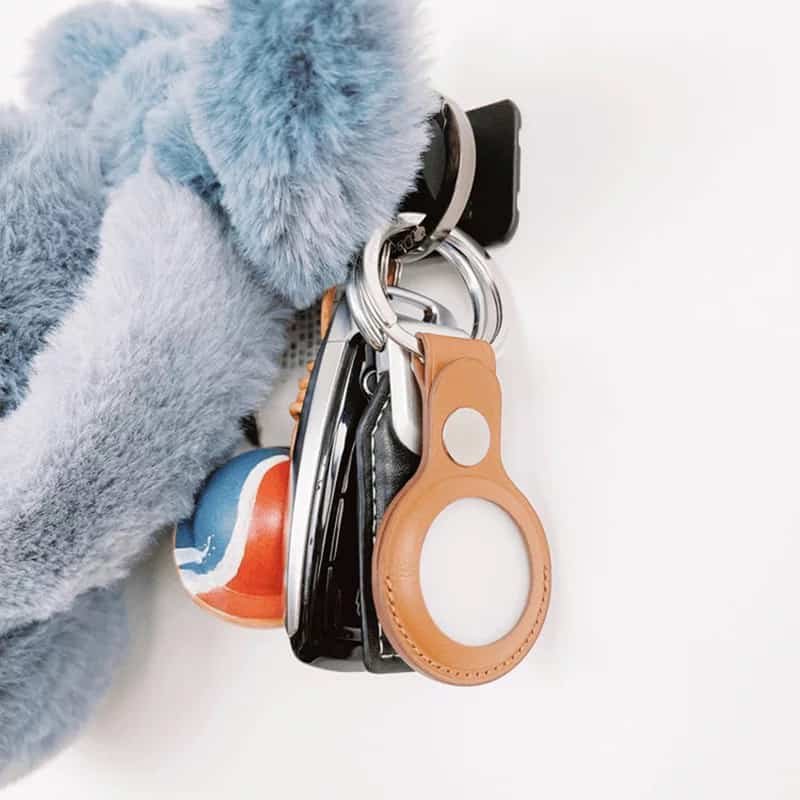 airtag pu leather key ring holder (6)