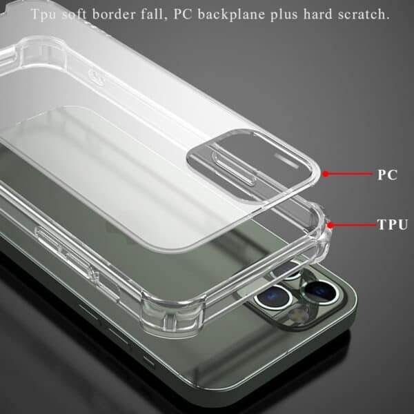 anti yellowing acrylic clear shockproof phone case (3)