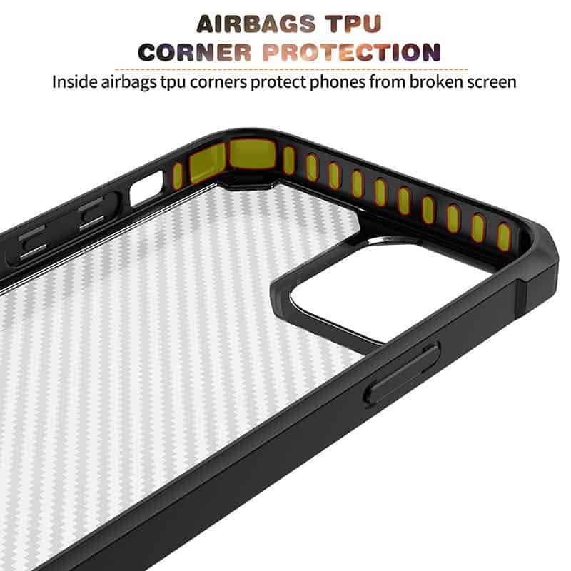clear hybrid carbon fiber anti shock phone case (1)