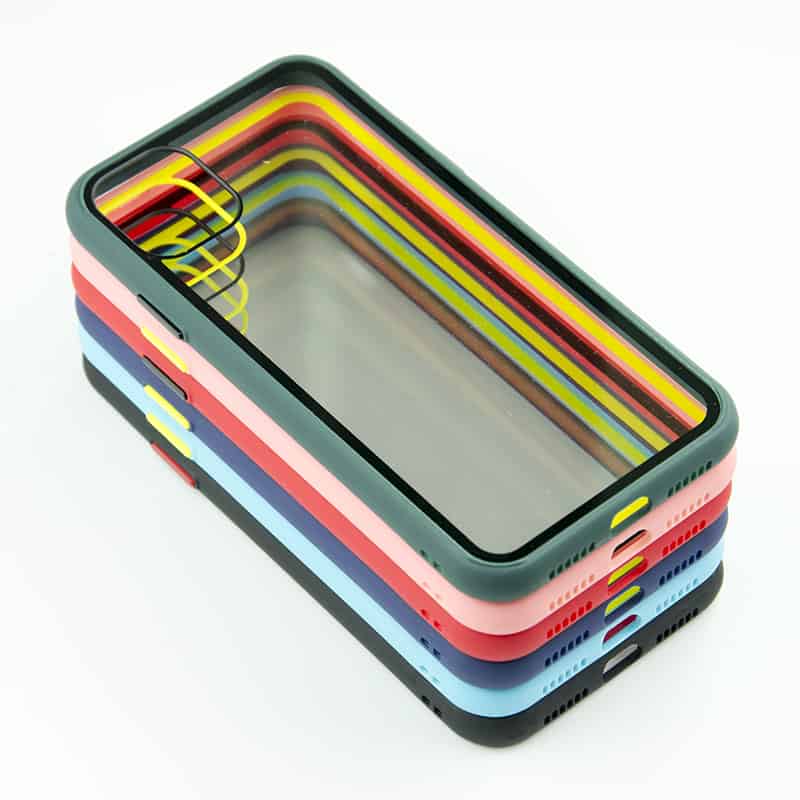 easy button clear tpu pc bicolored phone case (1)
