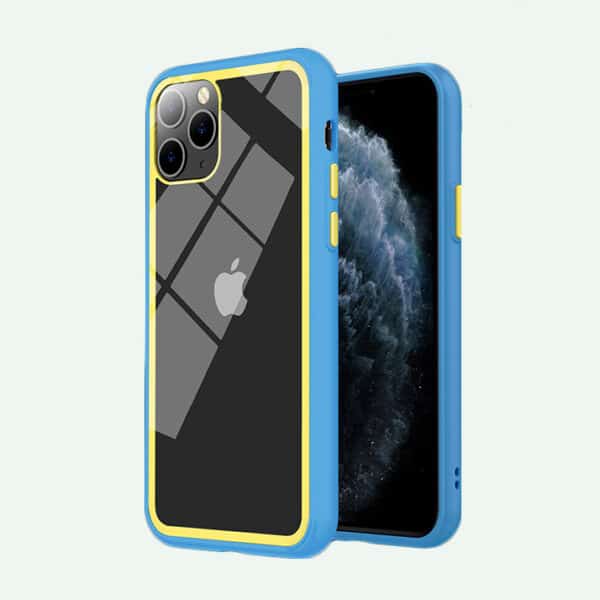 easy button clear tpu pc bicolored phone case