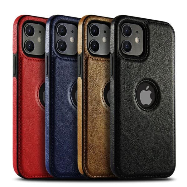 slim pu leather skin back cover mobile case (4)