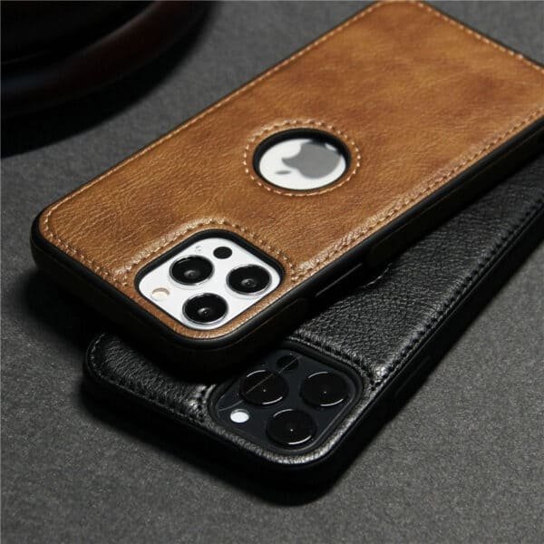 slim pu leather skin back cover mobile case (6)