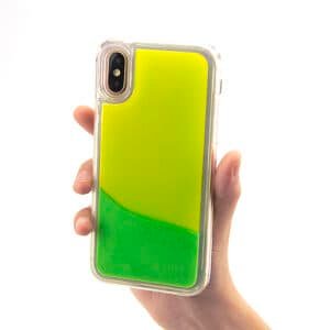 luminous glow neon sand liquid phone case (2)
