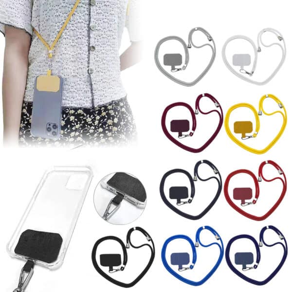 universal card nylon patch phone case lanyard