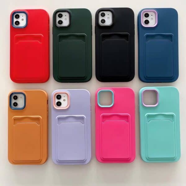 candy color iphone case with card holder (2)