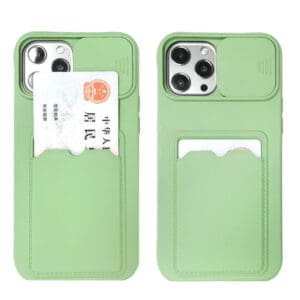 silicone slide camera cover card phone case (1)