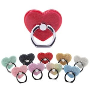 glitter heart phone grip ring stand (2)