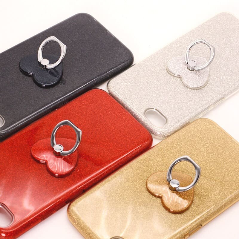 glitter heart phone grip ring stand (4)