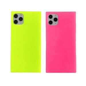 neon pink and green square phone case (5)