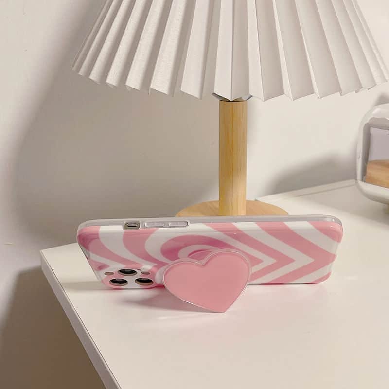 y2k 3d pink love heart phone case bulk (2)