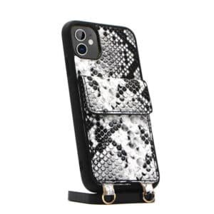 snake pattern leather crossbody phone case (4)