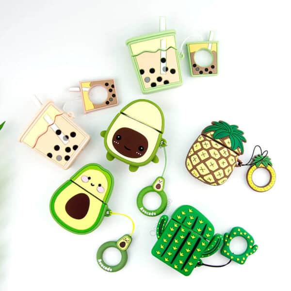 aesthetic cute airpod case avocado(2)