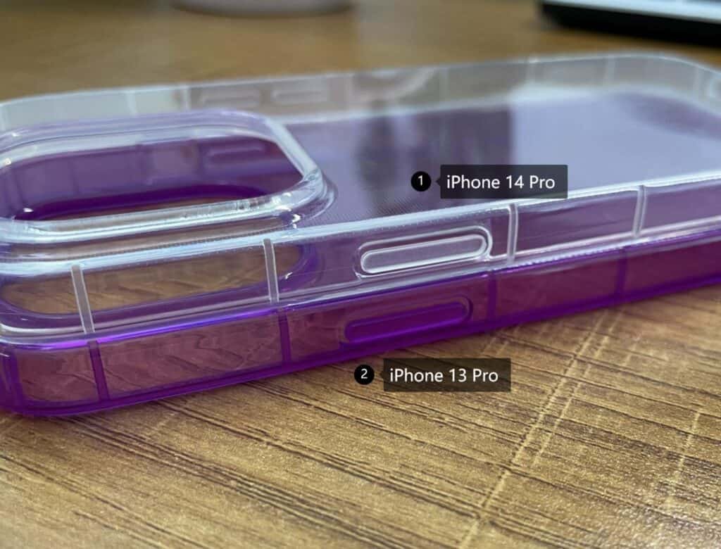 is iphone 13 pro and 14 pro same size case