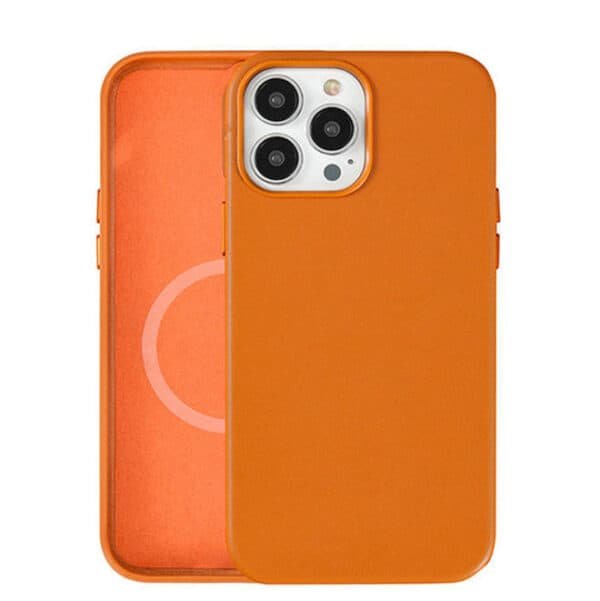 pu leather magsafe phone case