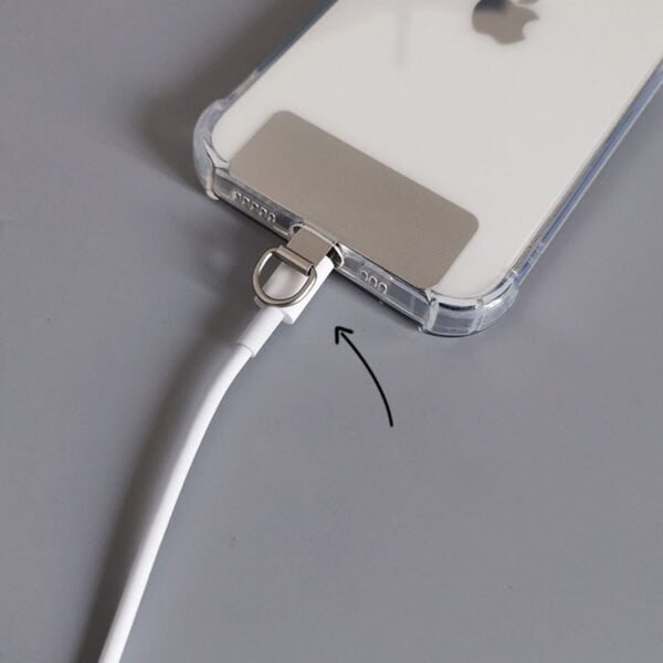 metal stainless steel phone tether tab patch