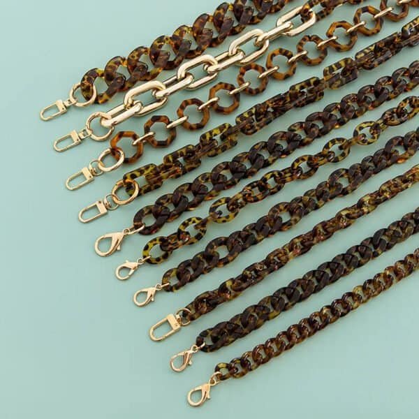 leopard link chain phone strap chain