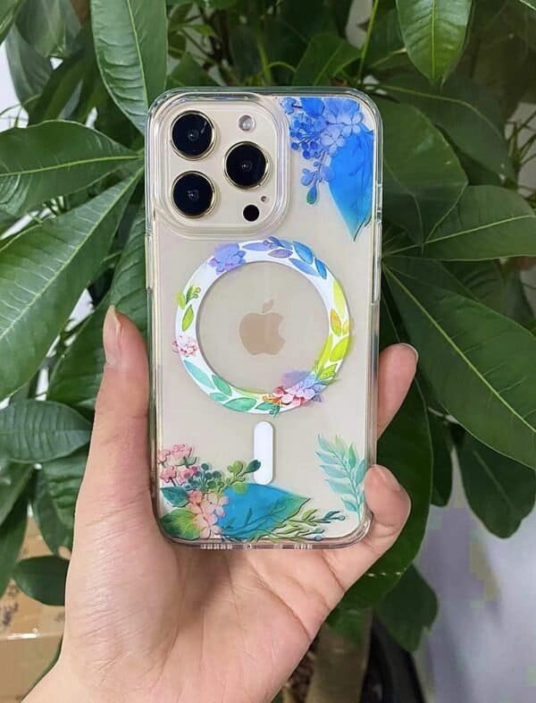 custom print clear magsafe phone case