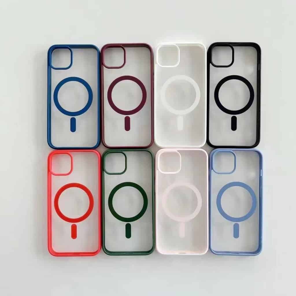 Candy Color Bumper TPU PC MagSafe Phone Case - Qeeca Case