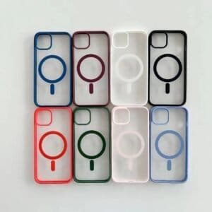candy color bumper tpu pc magsafe phone case