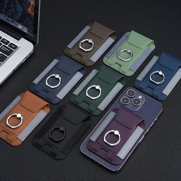 3 in 1 magsafe wallet with phone ring stand