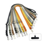 nylon cell phone double hook wide lanyard strap