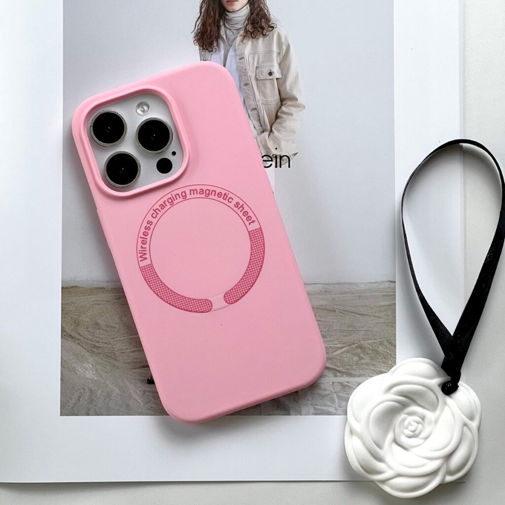 candy color silicone soft phone case magsafe compatible