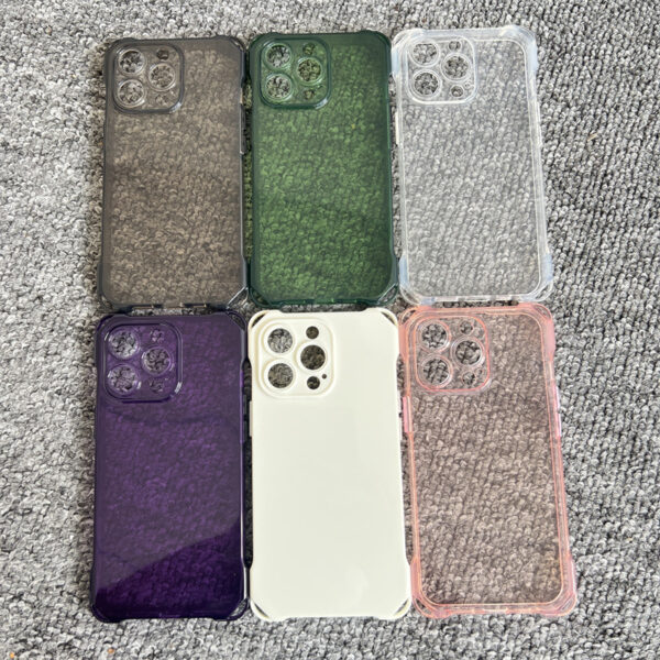 clear crossbody phone case with 4 corner holes