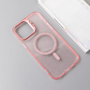 glitter phone case with camera stand magsafe compatible