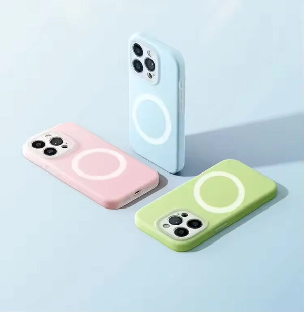 jelly color soft touch magsafe compatible phone case