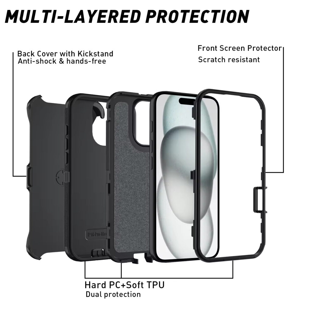 belt clip heavy duty protective phone case