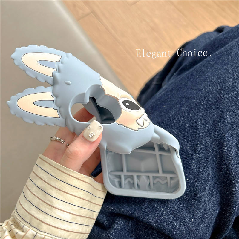 3d cute labubu silicone phone case