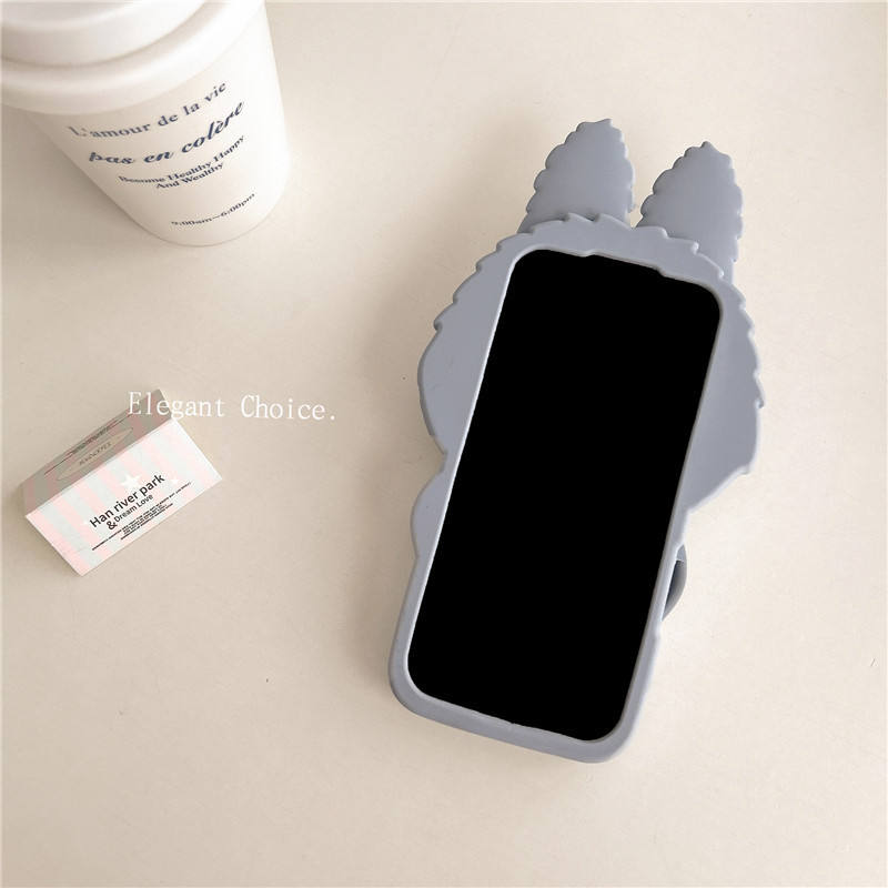 3d cute labubu silicone phone case