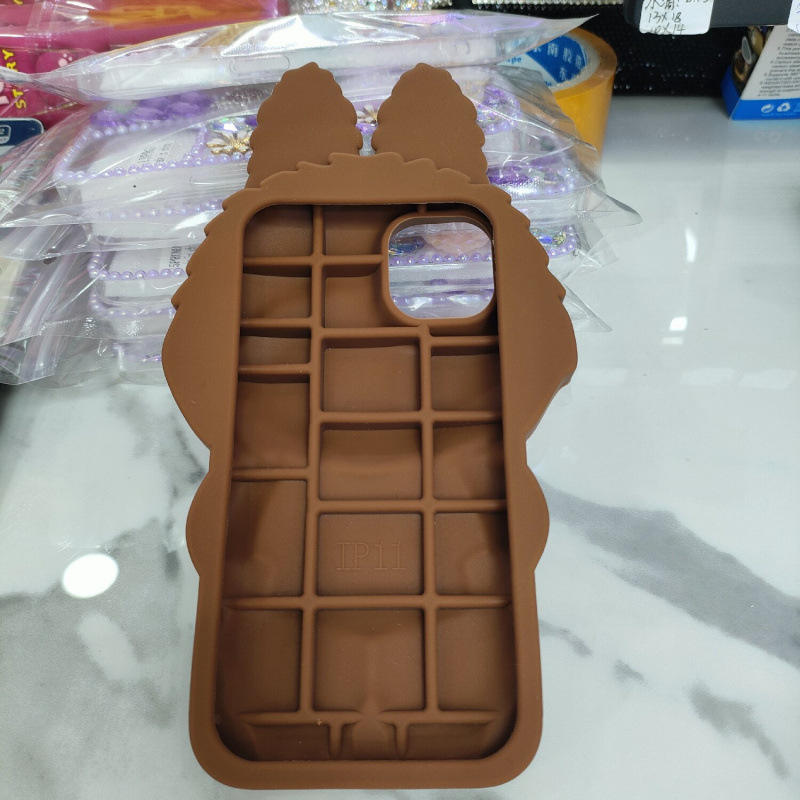 3d cute labubu silicone phone case