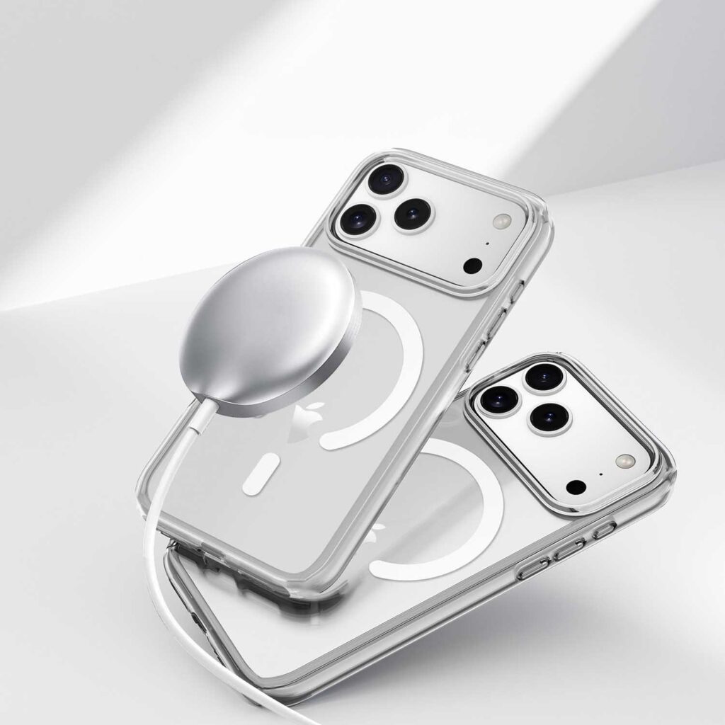 iphone 17 clear hybrid magsafe compatible phone case
