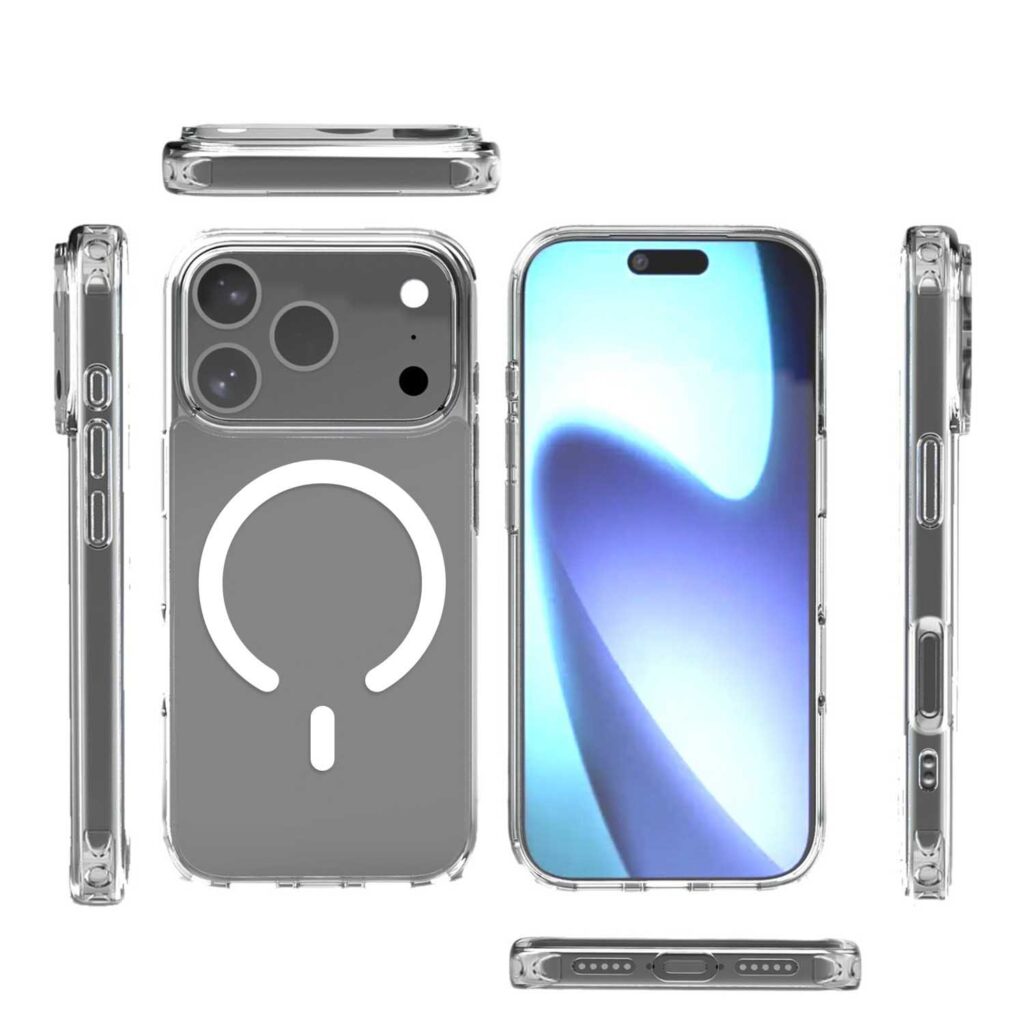 iphone 17 clear hybrid magsafe compatible phone case