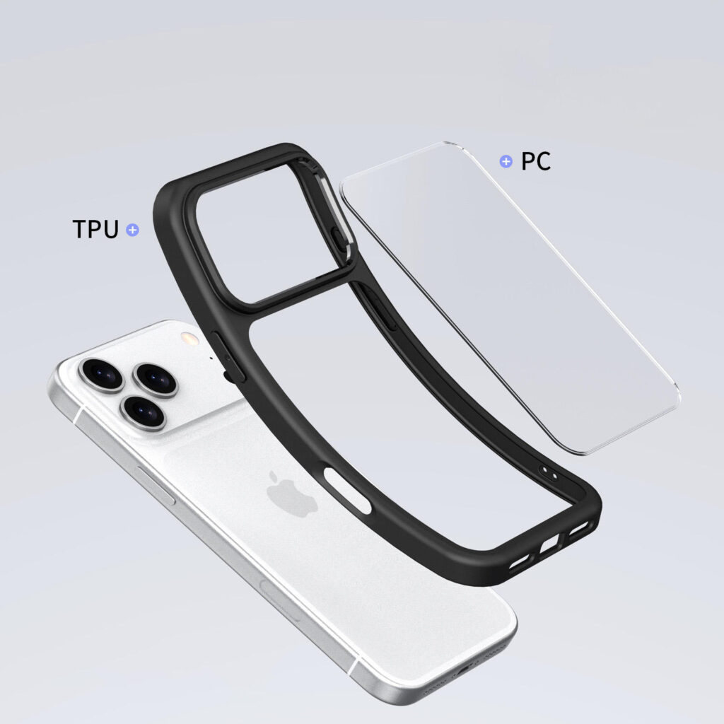 iphone 17 clear hard pc tpu bumper phone case