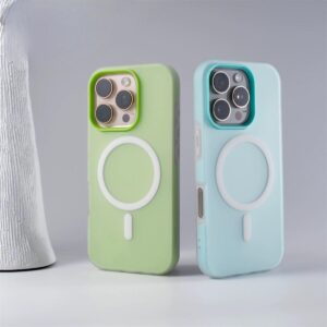 2 in 1 magsafe matte candy color phone case