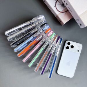clear impact camera stand magsafe phone case
