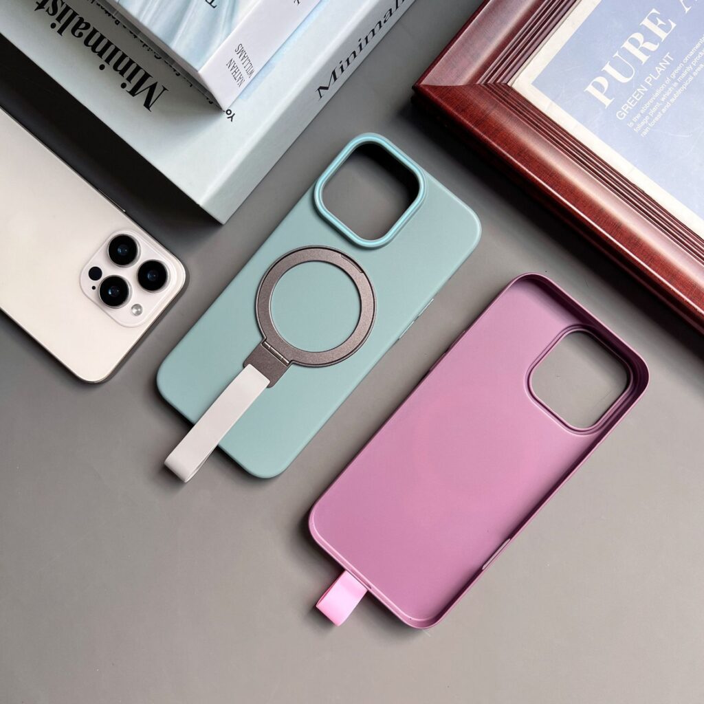 kickstand and finger loop magsafe phone case