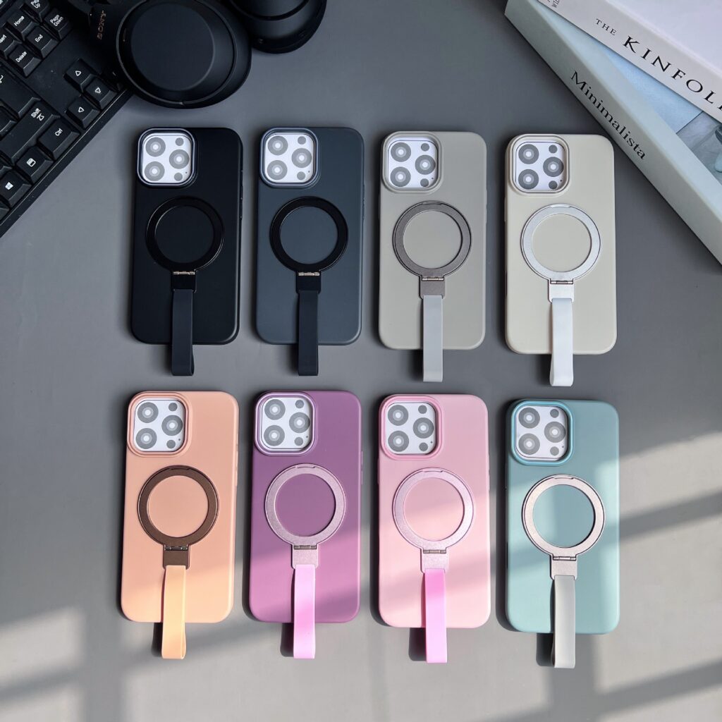 kickstand and finger loop magsafe phone case