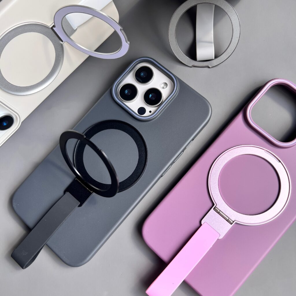 kickstand and finger loop magsafe phone case
