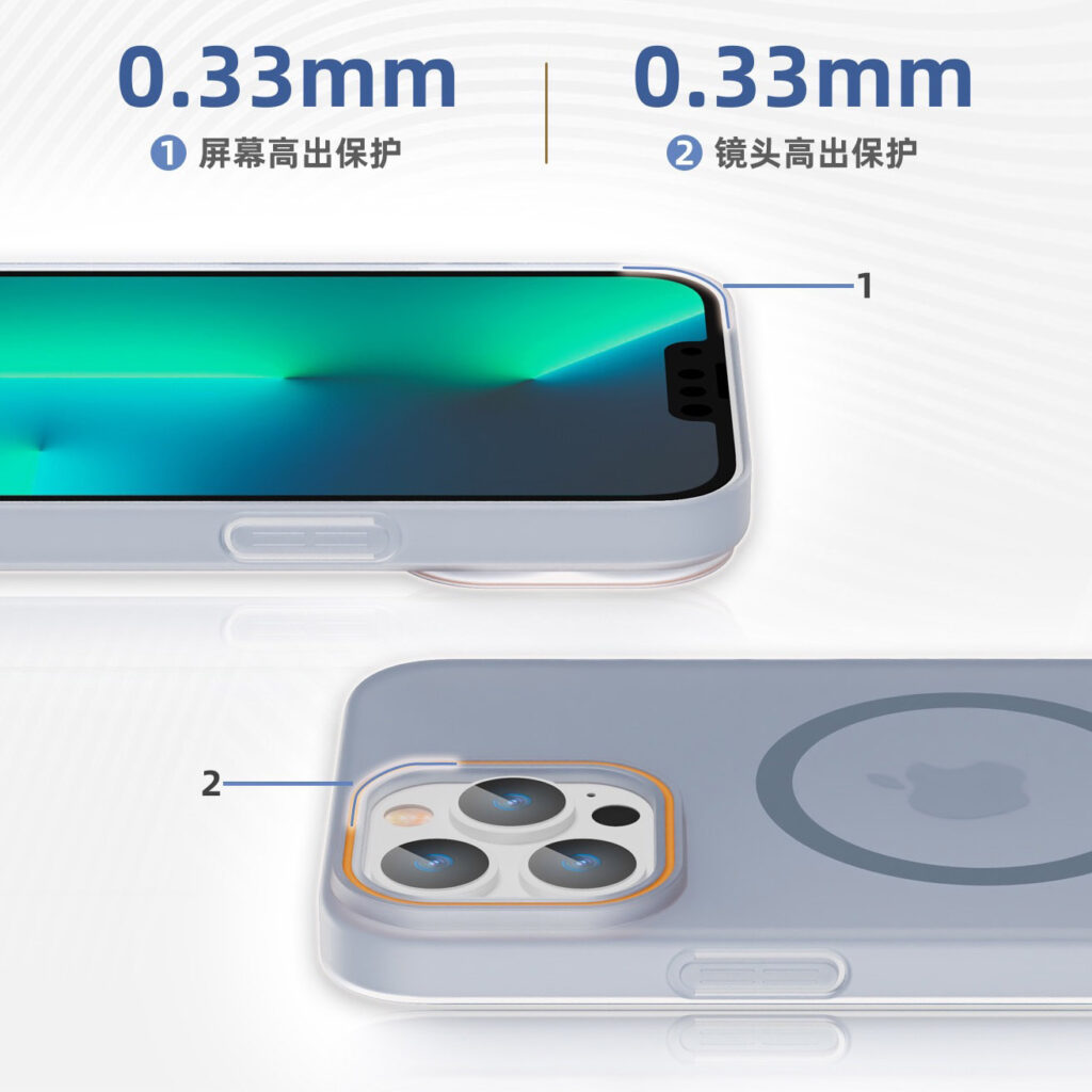 slim matte plastic magsafe phone case